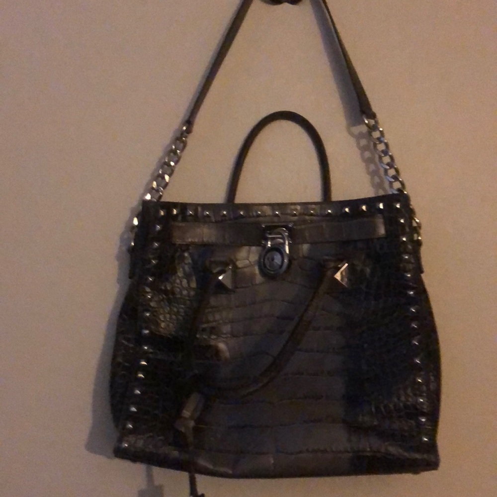 Michael Michael Kors Tote Bag gray snake skin - Picture 1 of 2